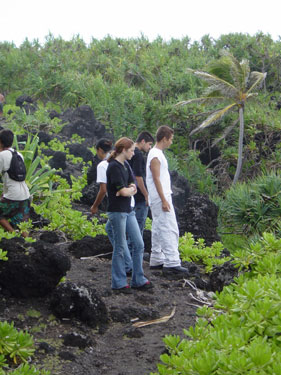 Hiking in Hana.